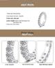 S925 Sterling Silver Moissanite Full Diamond Ring for Women - High-End Luxury Stacking Ring