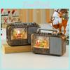 Christmas Decor Creative Radio Light Music Night Lamp With Santa Claus Pattern