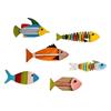 Vintage Coastal Style Fish Ornaments Nautical Style Fish Pendant Set  Living Room