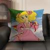 CCandy Candy Anime Cushion Cover Natural Linen Organic Fabric DoubleSided Printing Sofa Home Decor Gift Pillow Case