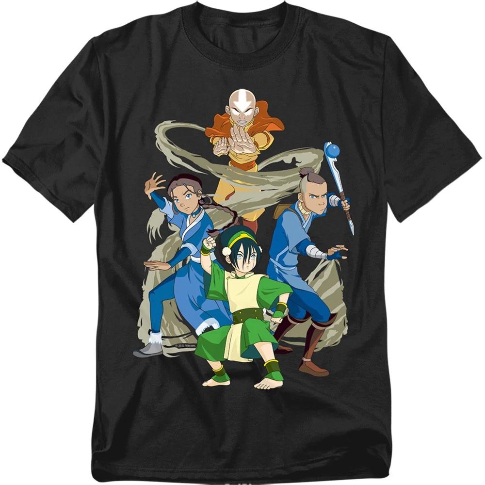 Avatar The Last Airbender - Team Avatar Elements -  Men Children s T-shirt 130