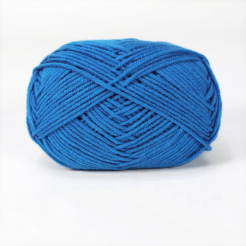 Milk Cotton Yarn 4 Strand Combed Fiber Milk Cotton Medium Fine Yarn Handmade Knitted Sweater Scarf DIY Material Bag
