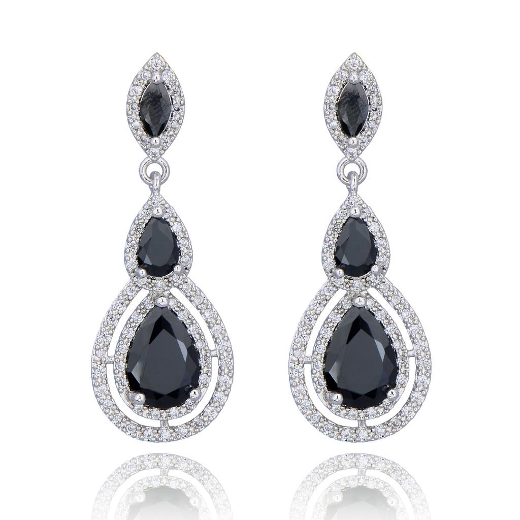 Elegant Water Drop Zircon Earrings For Women With Sparkling Cubic Zirconia And Highend Style