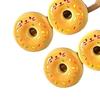 2Pcs Girl Hairpin Stable Grip No Damage Donut Shape Hair Clip 3D Texture Photogenic Side Bangs Hair Pins