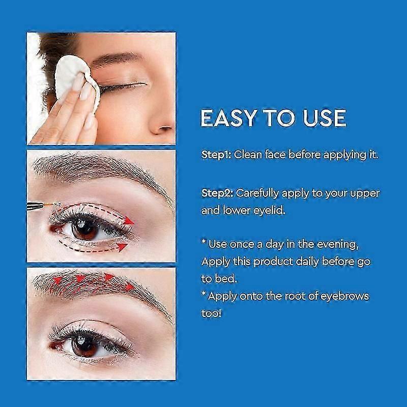 3pcs Eyelash Serum Eyebrow Nourishing Serum Thickening and Curling Eyelash Growth Serum