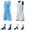 Conjunto de Uniforme de Baloncesto Reversible de Doble Capa - Malla de Secado Rápido para Hombres, Mujeres y Niños