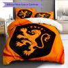 Niederlande Fußball-Nationalmannschaft Logo Muster Bettwäsche Heimdekoration Geburtstagsgeschenk (1 Bettbezug + 2 Kissenbezüge, ohne Füllung),Fanartikel.
