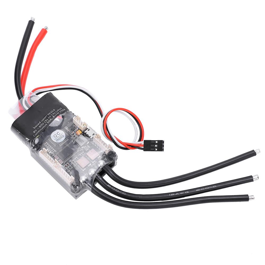 Elektrischer Drehzahlregler Einzelantrieb V6 Mini FSESC4.20 50A Aluminium-eloxierter Kühler