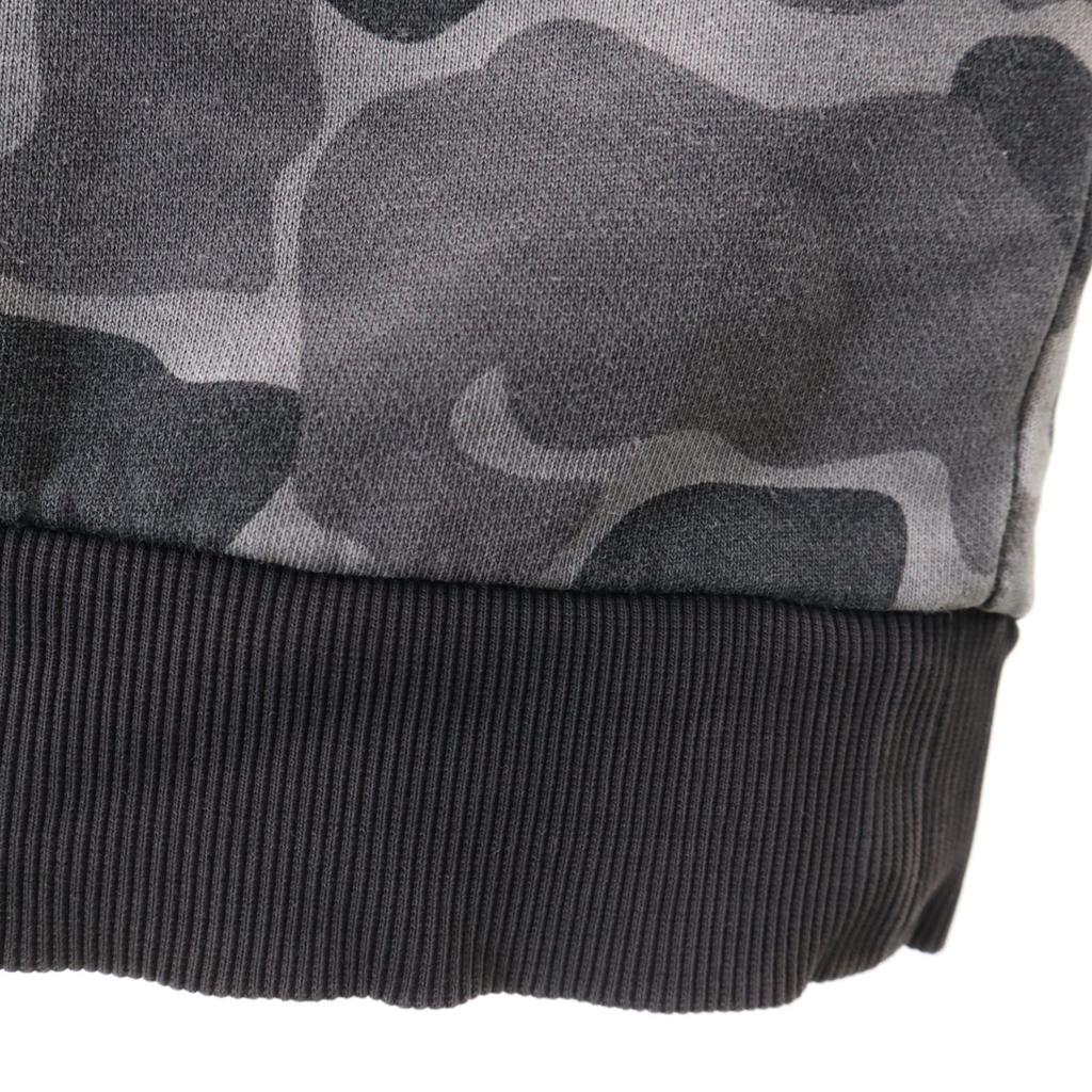 Adidas Langarm Parker M Grau Rückseite gebürstet Herren Gebraucht