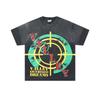 26 Cross-border foreign trade VALL Meichao high street retro washing water old direct injection hot diamond short sleeve pullover men's and women's 