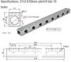 Luchtverdeler 1/2" 1/4" Pneumatische Snelkoppeling Slang Aluminium Blok Splitter 2 3 4 5 6 7 8 9 10 Weg