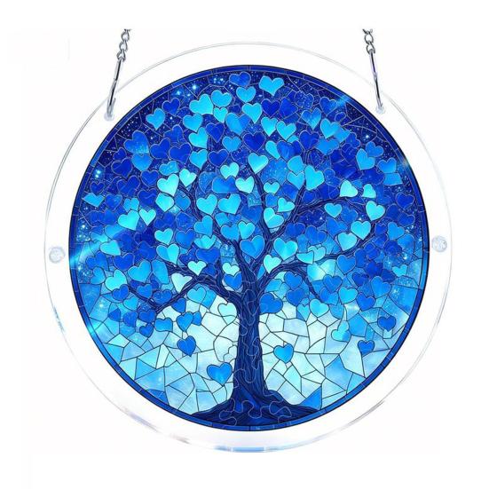 Acrylic Puzzles Suncatcher 83 Style Window Hanging Pieces Stained Glass Ornament DIY Jigsaw