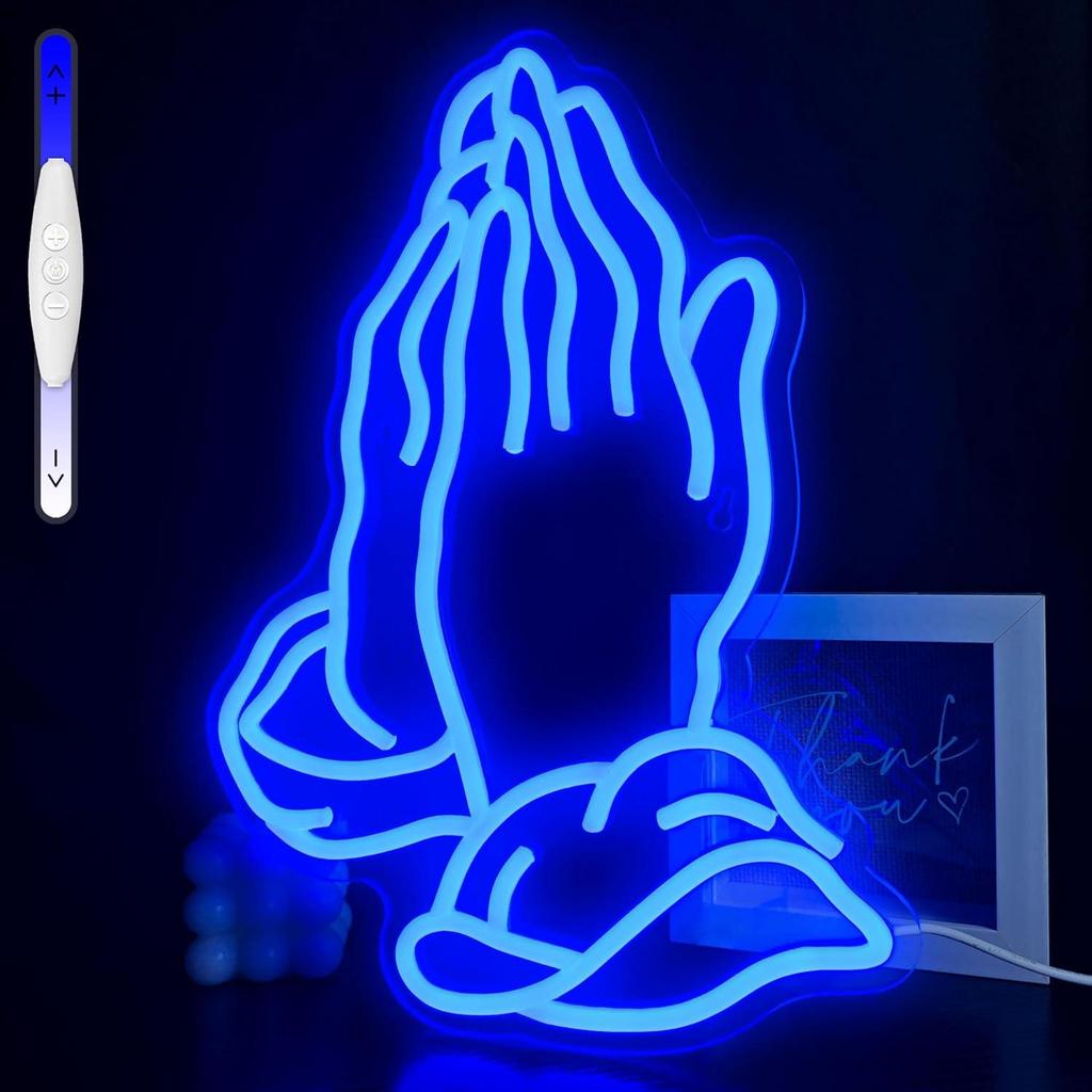 Multi-color LED Neon Light Signs: Transparent Acrylic Party Decor Lights