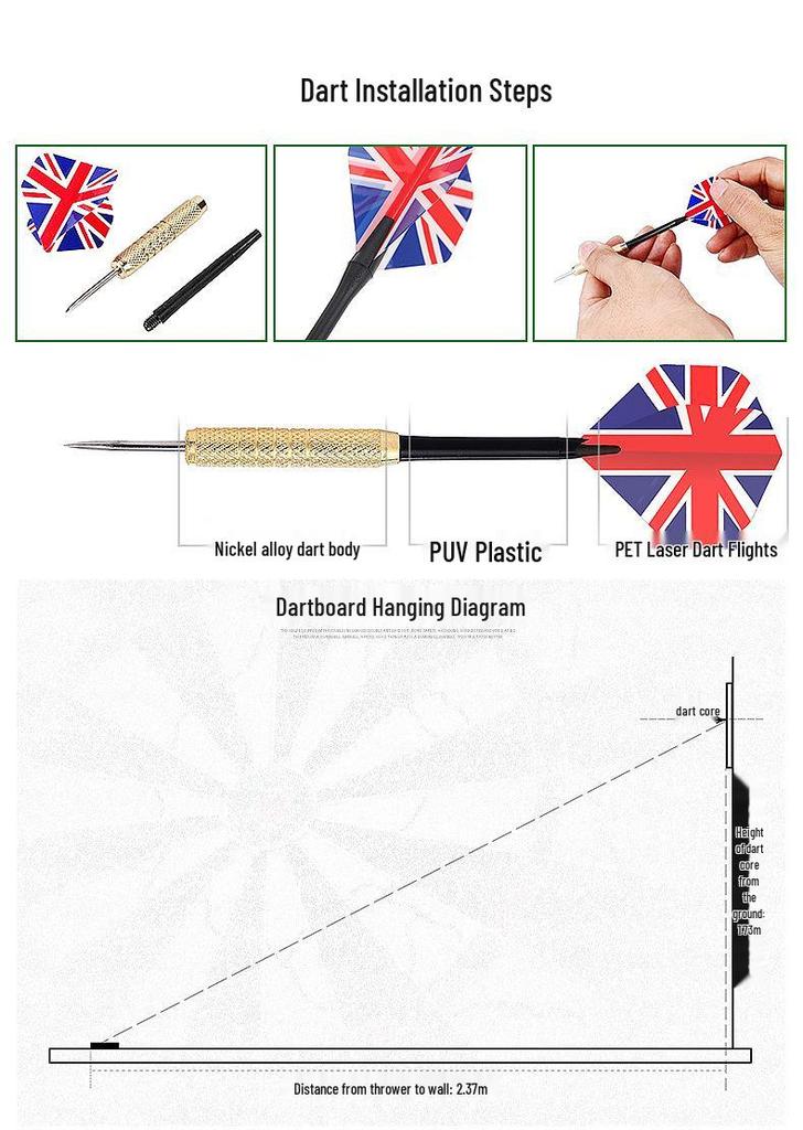 Colored 18g Soft Tip Darts with 100 Tips - 12-Piece Set, 243g Total Weight
