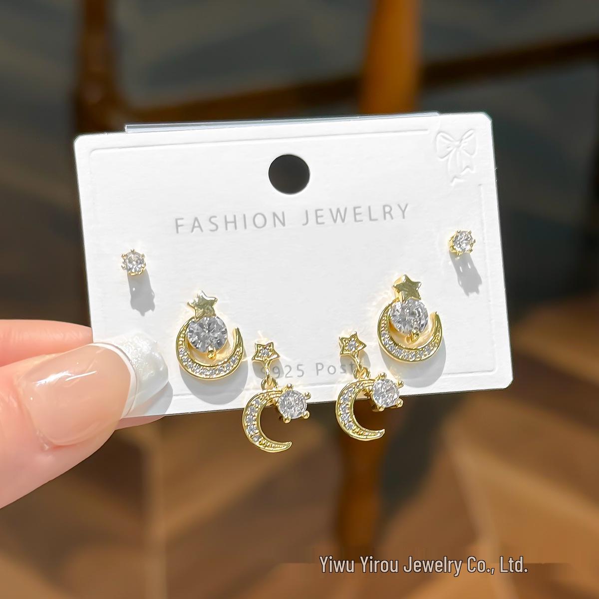 Exquisite Heart & Butterfly Pearl Stud Earrings Set: S925 Silver with Micro-Set Zircon