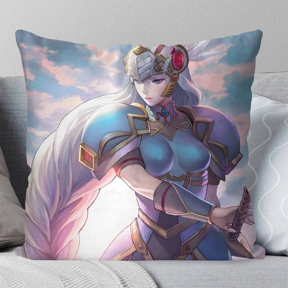 Lenneth Game VValkyrie Anatomy Pillow Case Fashion Square Pillowcase Bedroom Sofa Room Ins Decoration Leisure