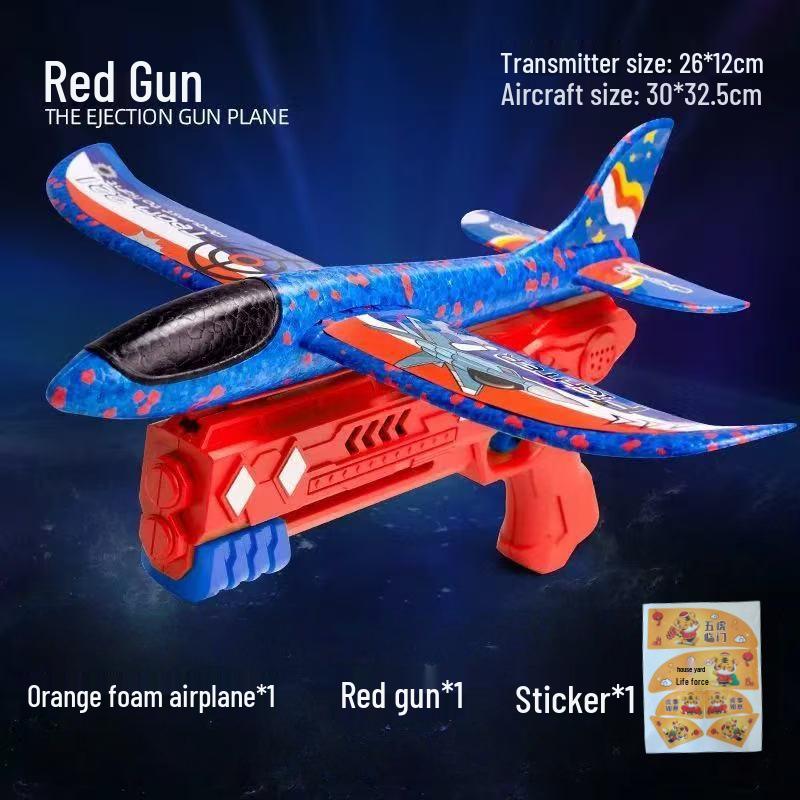 Пенопластовый Самолет-Катапульта Планер и Ракетная Установка Ручной Запуск Уличная Игрушка