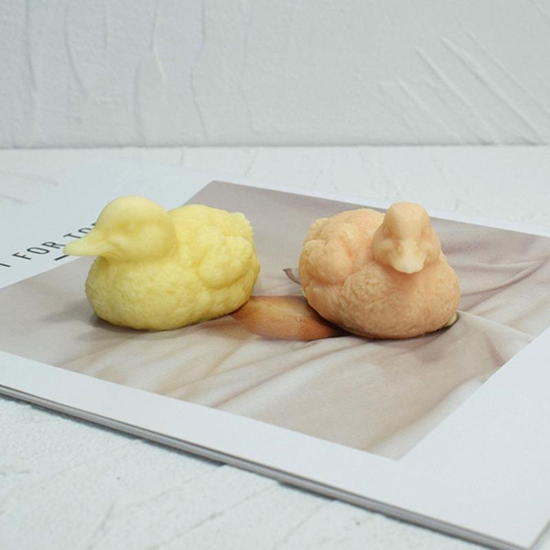 Swimming Duck Shape Silicone Molds Scented Candle Table Ornament Mould Nonstick