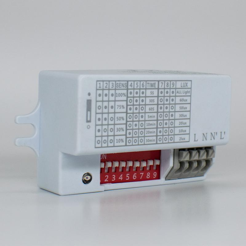 220V-240V 5.8GHz Microwave for Radar Body Motion Detector For LED Light For ceiling walls, hotel hallways, sensor lights