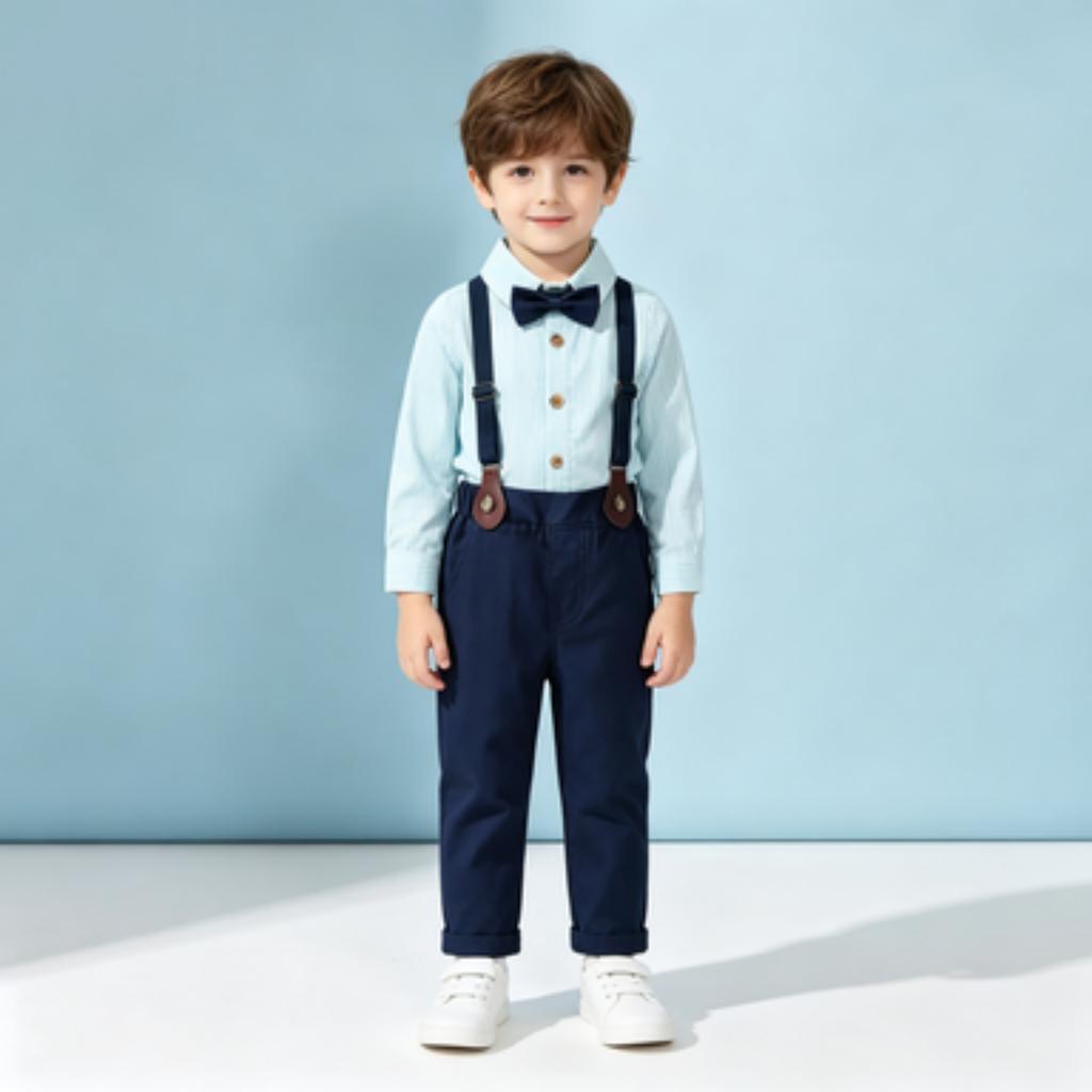Baby Boy 1st Birthday Suit Outfit Set Korean Toddler and Bowtie for Party