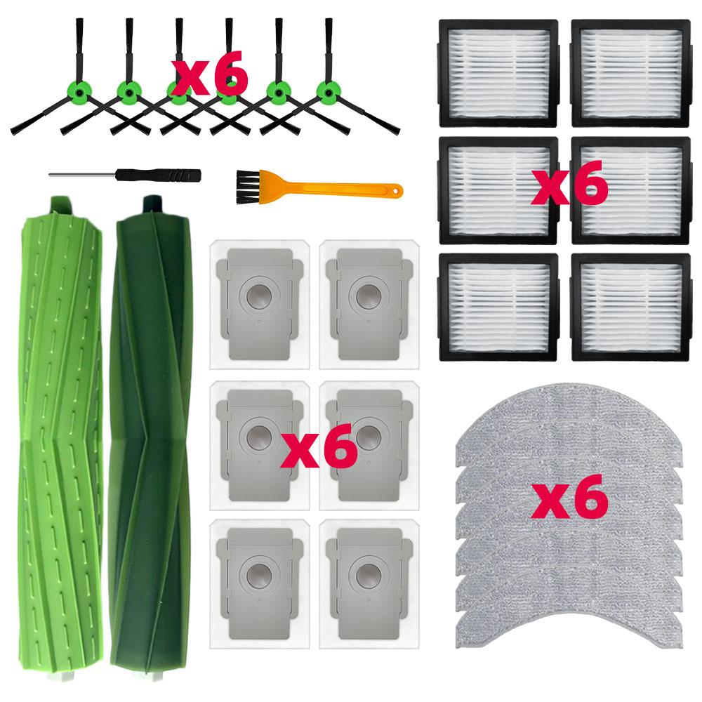 Fit for iRobot Combo J7+ / J9+ / 10 Max Vacumm Replacement Kits Main Side Brush Hepa Filter Mop Cloth Dust Bag Accessories Parts