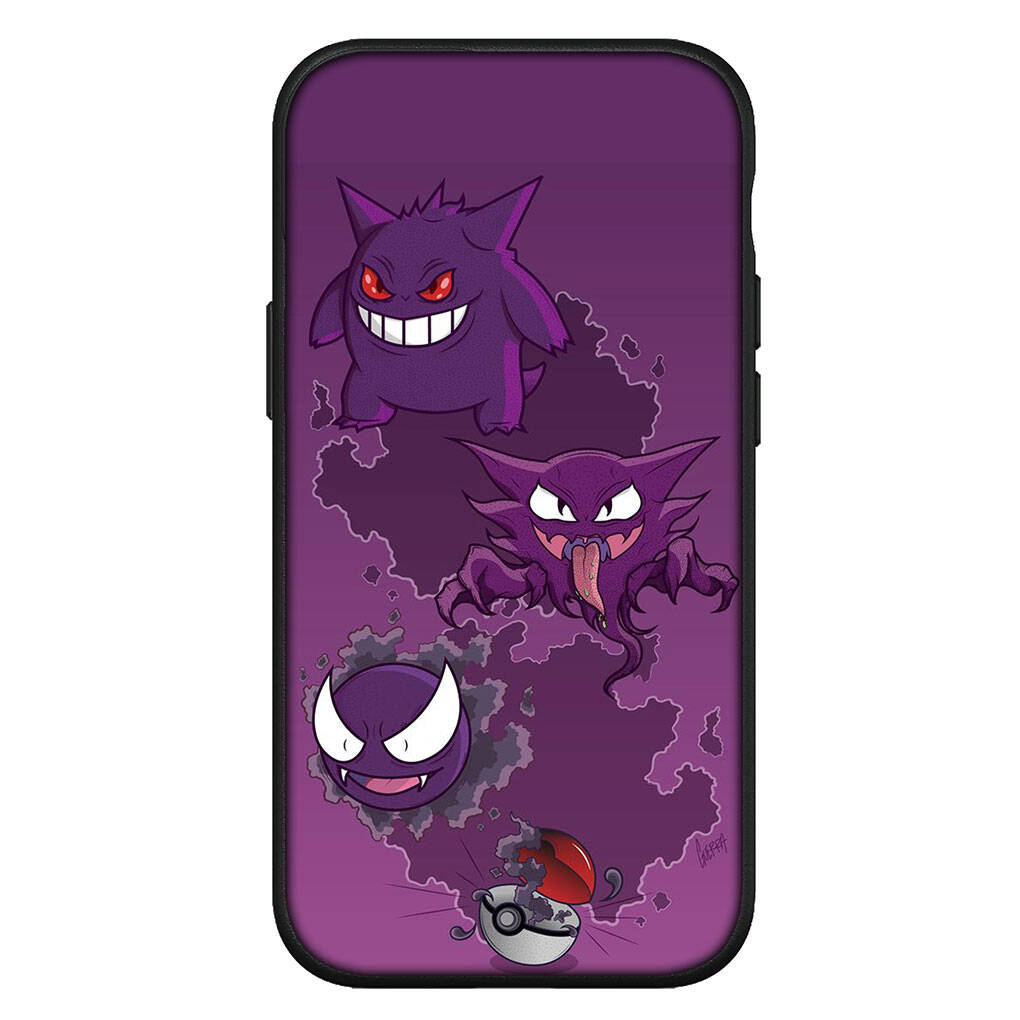 Cover for iPhone 17 16 15 Xiaomi Poco Redmi Note 14 13 12 11 Pro Max X 9 16e Samsung Galaxy S25 S24 S23 OPPO Huawei GO Gengar Pikachu Phone Case