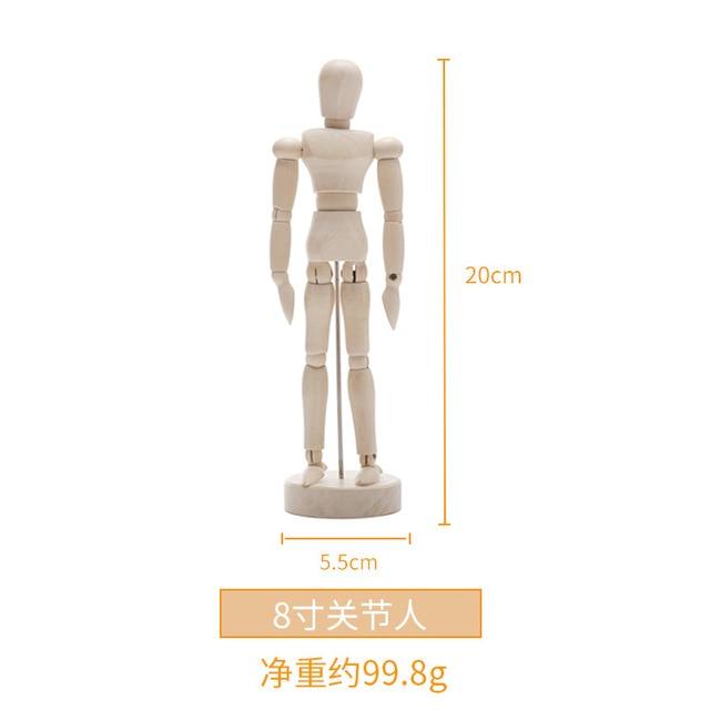 

Украшение модели человека с высоким суставом, художественное украшение деревянного человечка, подвижный сустав, украшение для деревянного человечка, украшение для деревянного сустава, домашний декор Medium wooden man