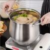 1Pc Stainless Steel Soup Pot Large Capacity Household Noodle Cooking Pot Stew Chicken Soup Induction Cooker Gas Stove Universal