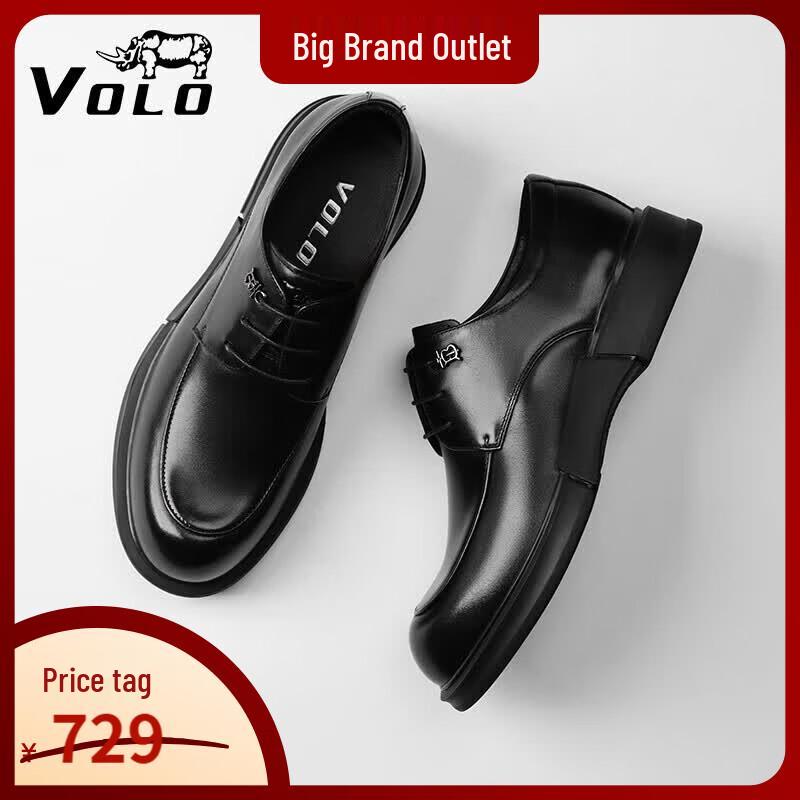 VOLO Rhino Men s Business Casual Derby Leather Shoes 40