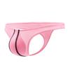 Men's G-Strings Sexy Pouch Bulge Underwear Seamless Hot T-Back Thong Butt-Flaunting Low Rise Stretchy Briefs