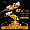 4-in-1 Fast Charging Cable for Apple, Huawei, iPad, Laptop, 65W PD27W Compatible