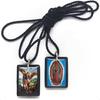 Crystal Acrylic Handmade Scapular of Sacred Heart of Jesus Sacred Virgin of Carmen Sacred Virgin of Guadalupe and St. Michael A