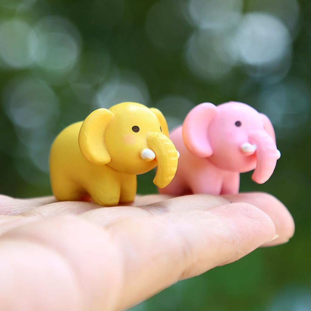 Elephant Miniature Animal Model Pvc Toy For Kids Sensory Play And Home Decor