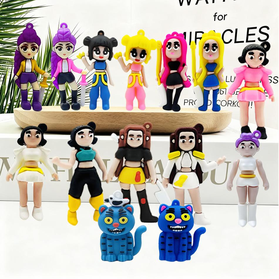 kawayi Kpop Demon Hunting 24pcs PVC Advent Christmas Calendar Surprise Blind Boxes For Halloween Mystery Box Gifts Toys