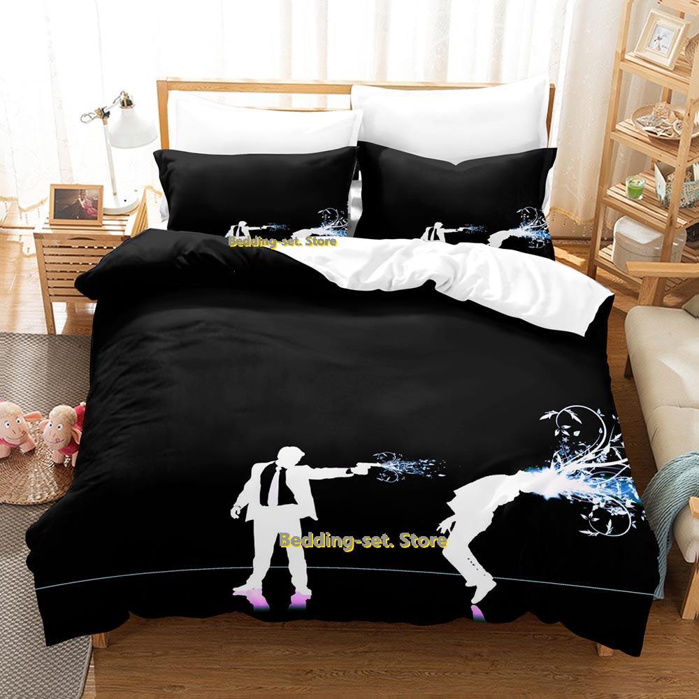 Comforter Dark Emo Bedding Set Single Twin Full Queen King Size Bed Set Adult Kid Bedroom s 3D Print Anime Bed