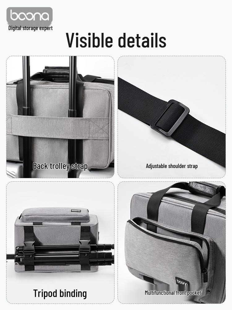 DSLR Mirrorless Camera Crossbody Bag for Canon, Sony, Fujifilm – Single Shoulder Lens Handbag