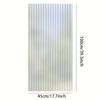 1PC Reeded Glass Window Film, Window Privacy Film, Frosted Window Vinyl, 3D Decorative Window Decals Non Adhesive for Bathroom