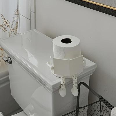 Porta-Papel Higiênico Divertido - Prático e Artístico com Design de Junta Ajustável, Adequado para Escritório, Banheiro Doméstico ou Qualquer Banheiro