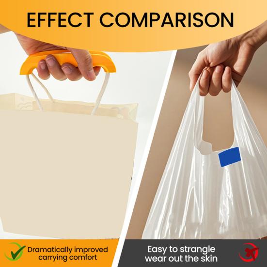 1/2 Peças Suporte para Sacola de Compras Design Ergonômico Dispositivo Portátil Antibeliscão Ferramenta de Alívio de Pressão nos Dedos Assistente de Sacola de Compras