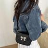 New Design Bowknot Armpit Bag Solid Color Y2k Small Handbag Casual Bow Crossbody Bag  Lady