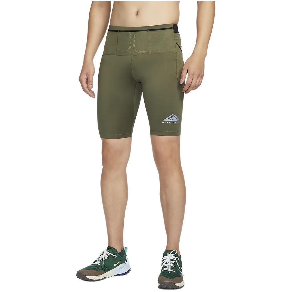 New Nike Trail Dri FIT Lava Loops Sports Shorts Men's Medium Olive Green DV9308-222
