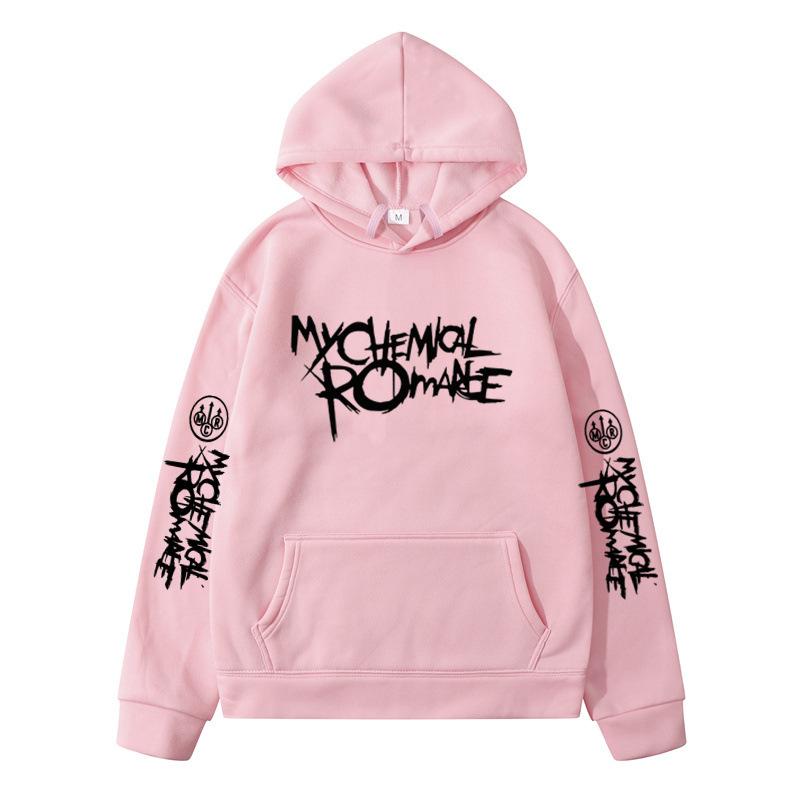 My Chemical Romance Mcr Band Printed Casual Sweatshirt Men's And Women's Same High Quality Fashion Loose Oversized Hoodie