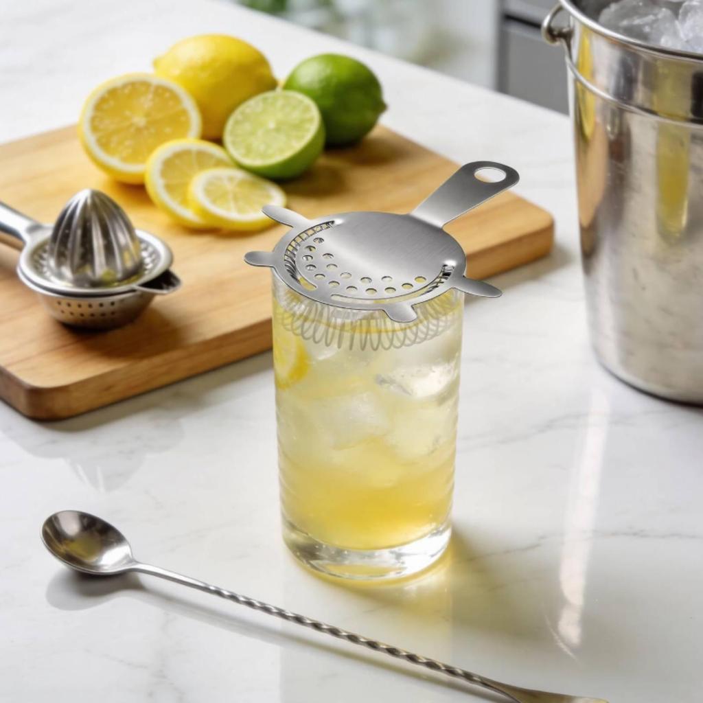 Spring cocktails Strainer Fits Most Shakers Perforated Hanging Hole for