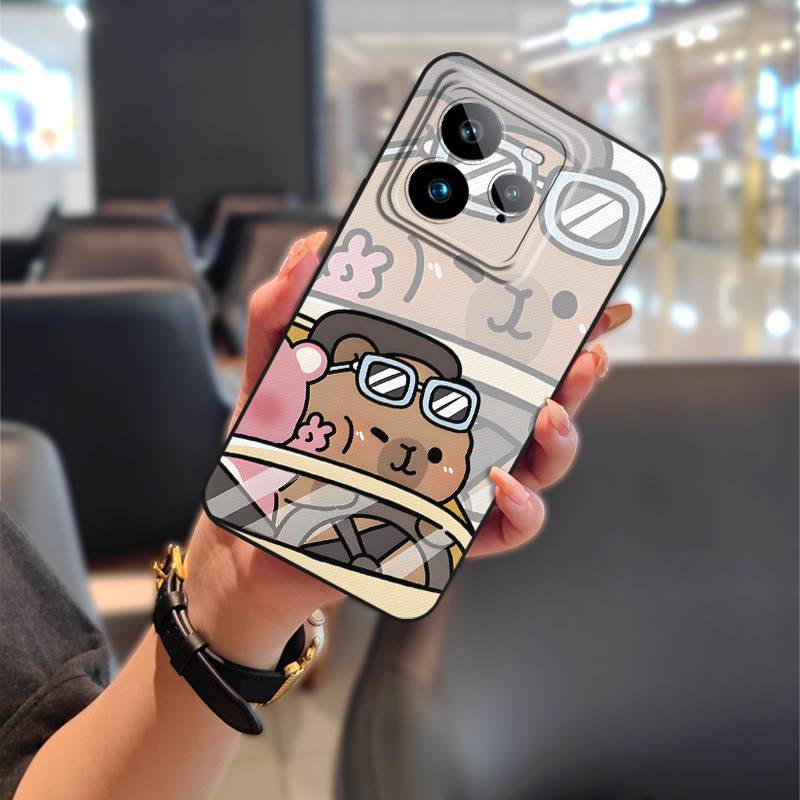 Cartoon Silicone Phone Case For Realme GT7 Pro TPU Shockproof Couple Phone Pouch Anti-dust Full Wrap Soft Case Graffiti