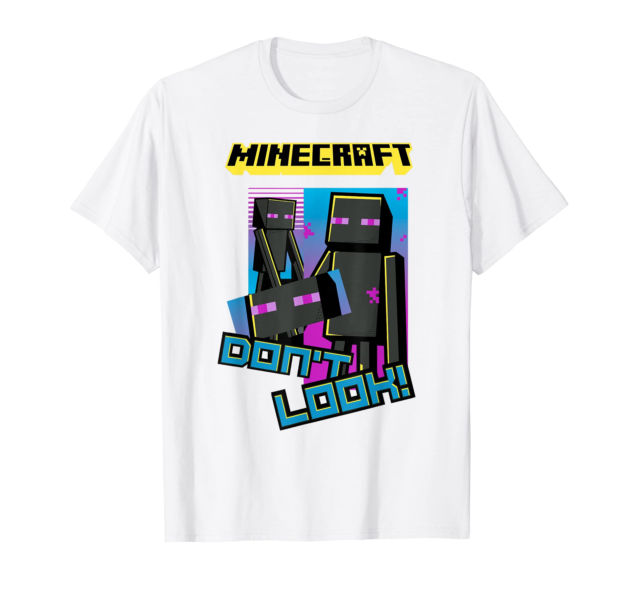 

Minecraft Эндермен Не смотри! Постер Футболка