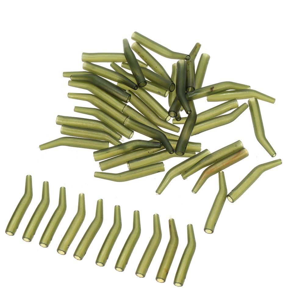 50PcsCelsiusLot Carp Fishing Hook Sleeve Hair Rig Line Aligner Sleeves Soft Anti Fishing Tackle Aligner Carp Fishing Accessories