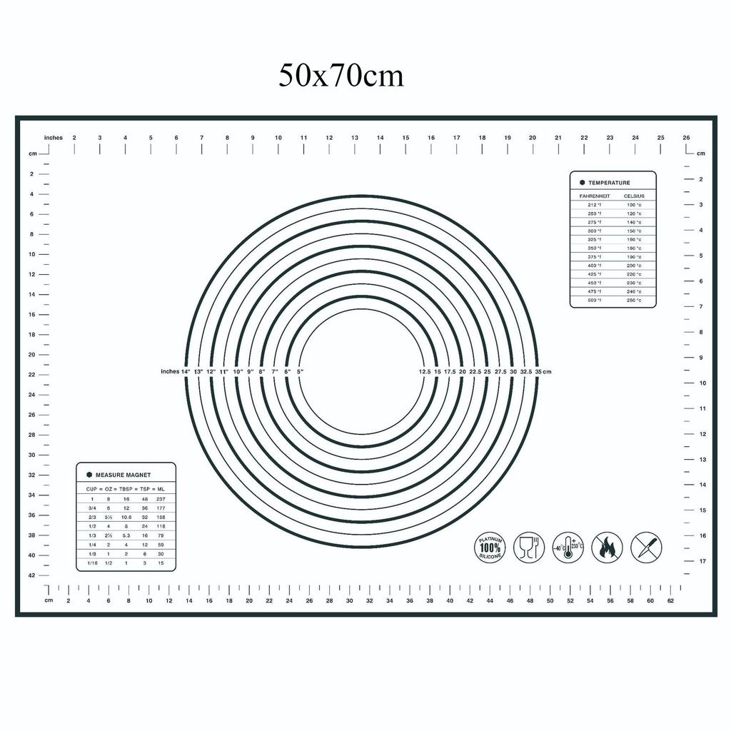 Baking Mat Non-Stick Surface for Macarons Cookies Fondant Easy Clean Reusable Bakeware Sheet Perfect for Home and Commercial Use