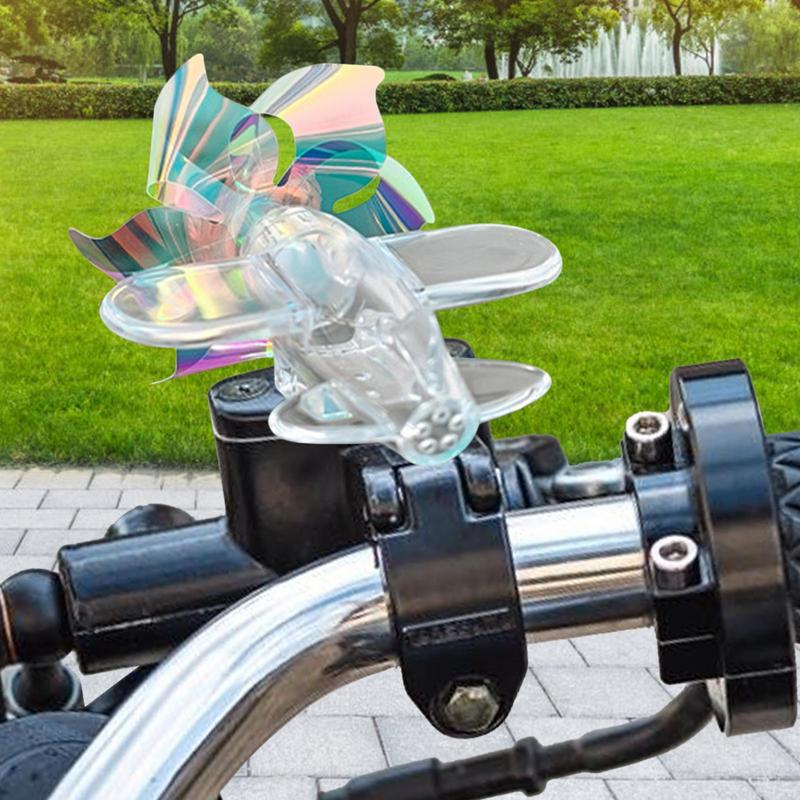 Exterior Car Decorations Car Wind Powered Colorful Light Airplane Shape Wind Powered LED Light For Trucks Vehicles Motorcycle