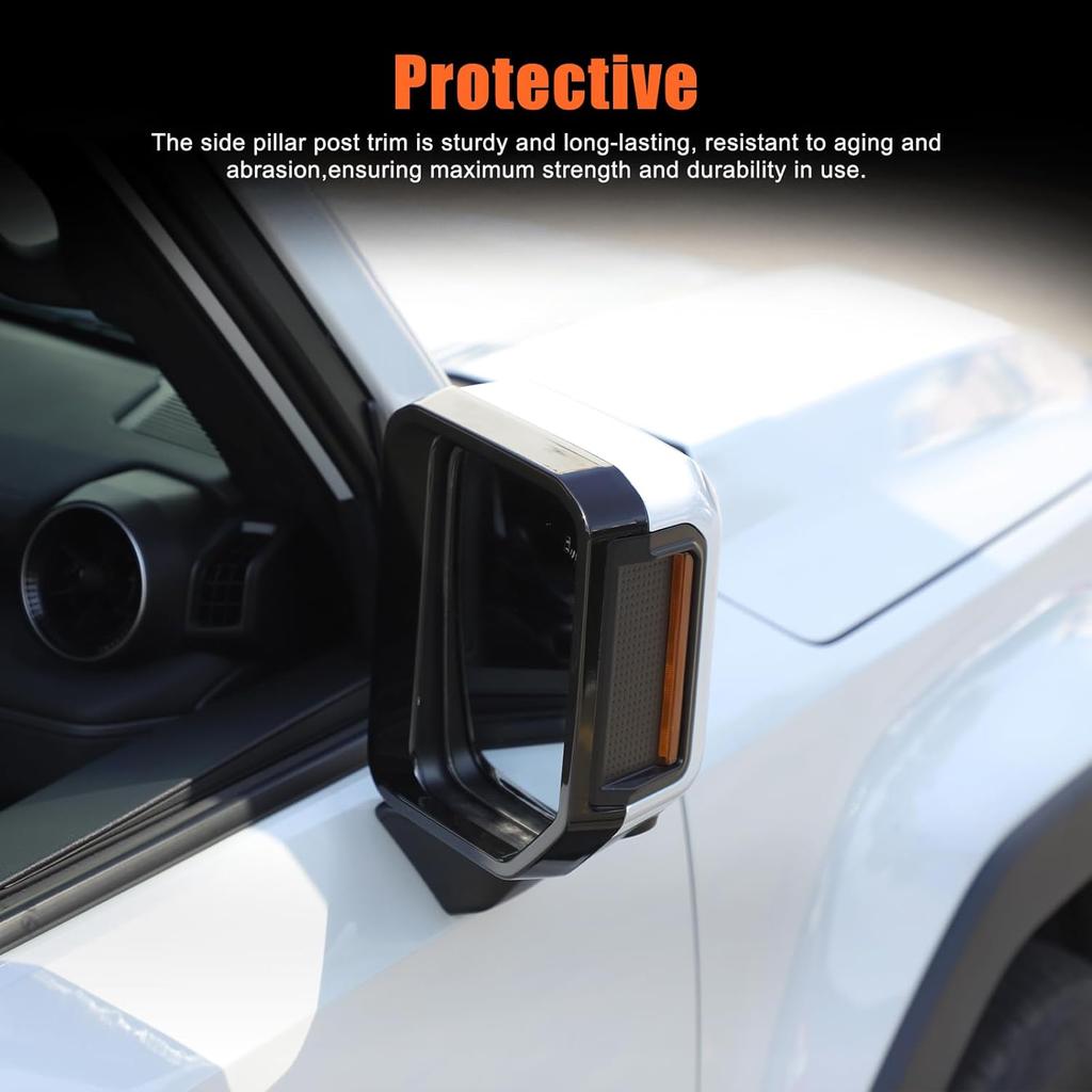 Rearview Mirror Rain Shield Cover Compatible with Toyota Land Cruiser Prado 250 J250 LC250 2024 2025 Accessories, Rear View Mirror Rain Shield Visor