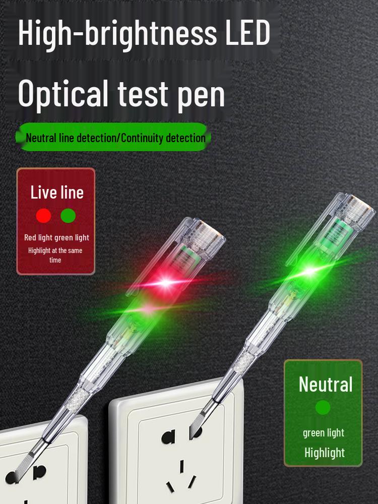 Intelligent Multifunctional Electrician's Induction Multimeter for Wire Testing with High-Brightness Light
